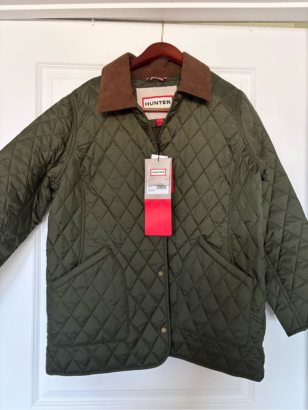 NWT Hunter Rachel Quilted Barn Jacket Hunter Green XL